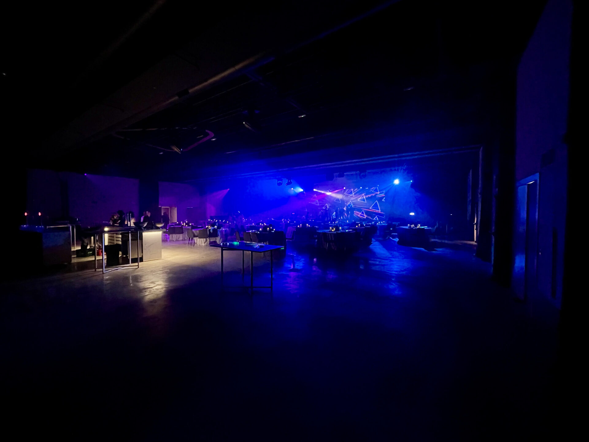 Mixing desk at professional event