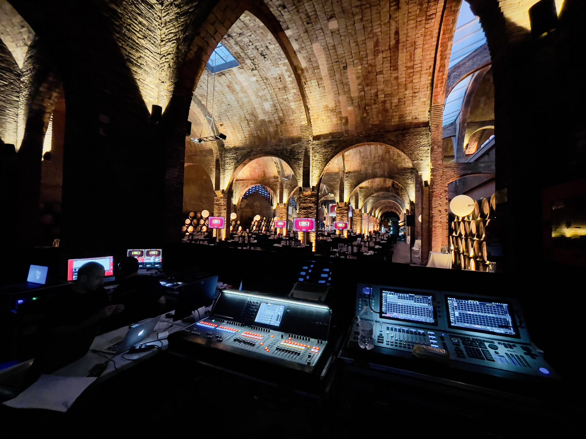 Professional PA system — audiovisual event