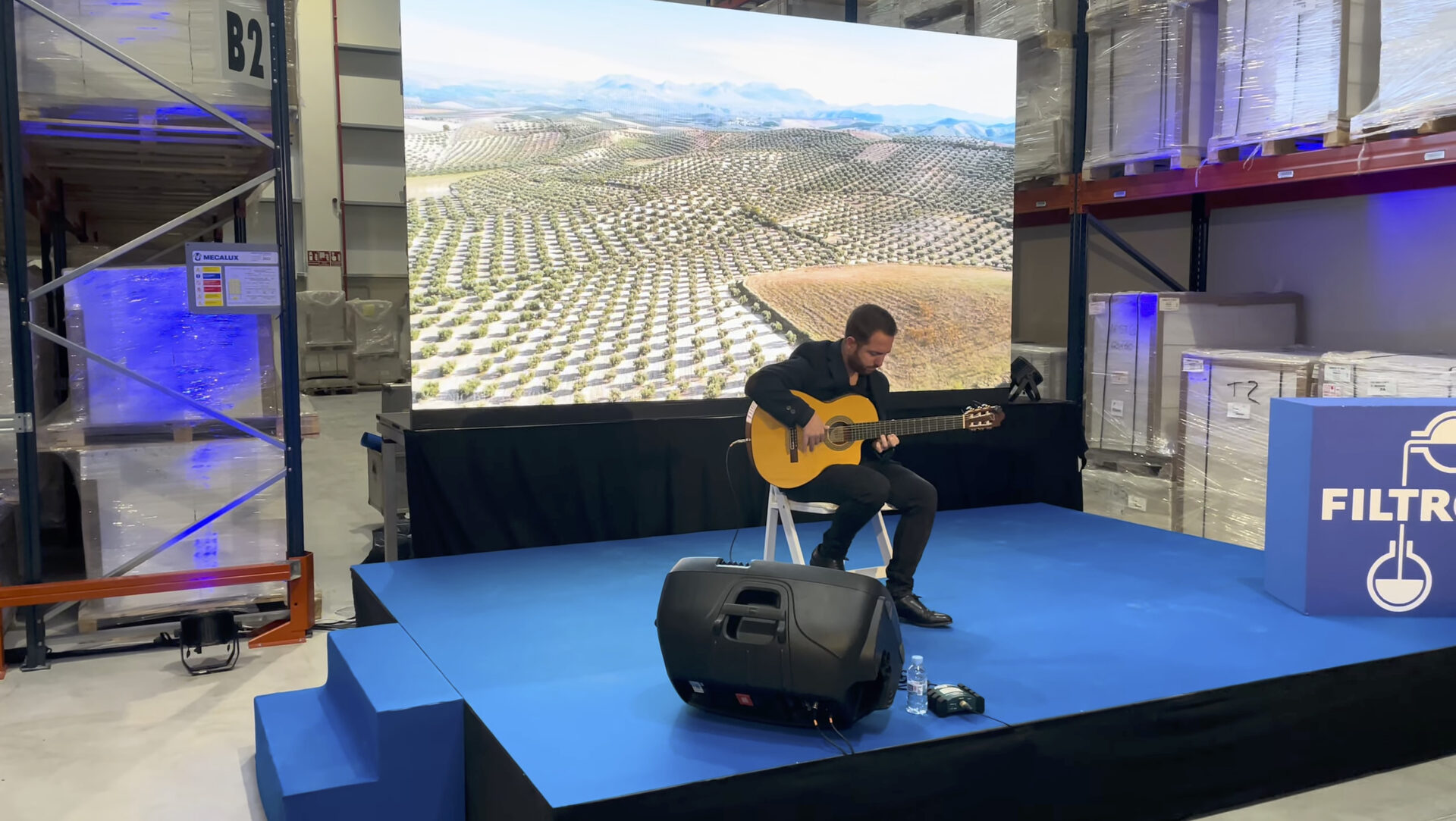 Sound reinforcement for corporate inauguration
